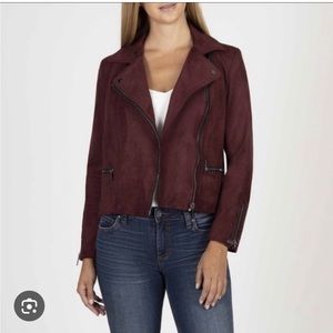 KUT from the Kloth Eveline Vegan Suede Moto Jacket (L)